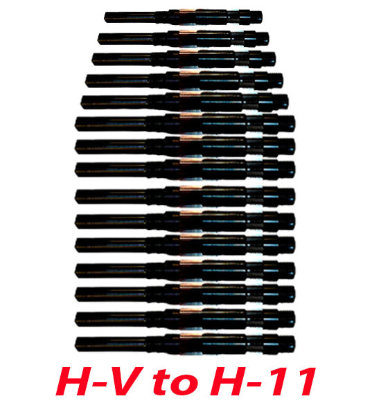 15 Pcs  H-V to H-11 Sizes 1/4" to 1.1/16" Adjustable Hand Reamer Set 